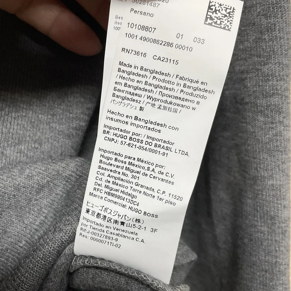 Hugo Boss Sydney Quarter Zip Black Cotton Pullover Men's size medium - Picture 9 of 11